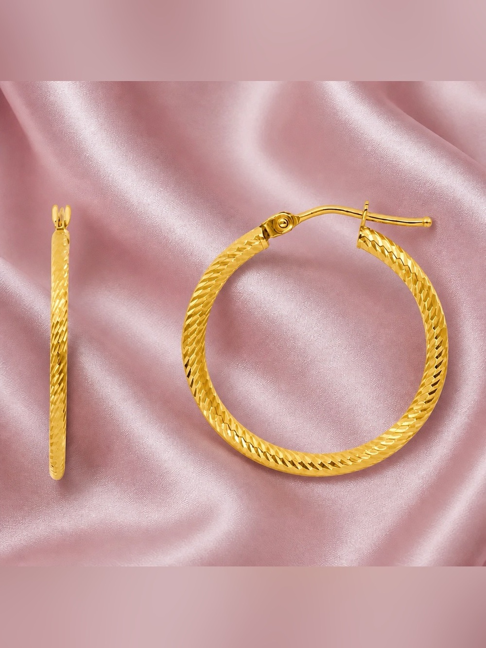 Bony Levy Twisted 14k Coil Rope Hoops. Brand New! Never Worn!
